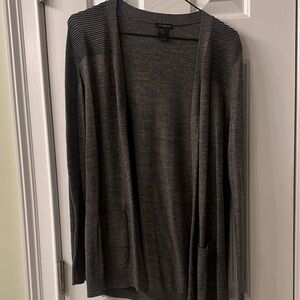 Ann Taylor Factory Dark Gray Cardigan